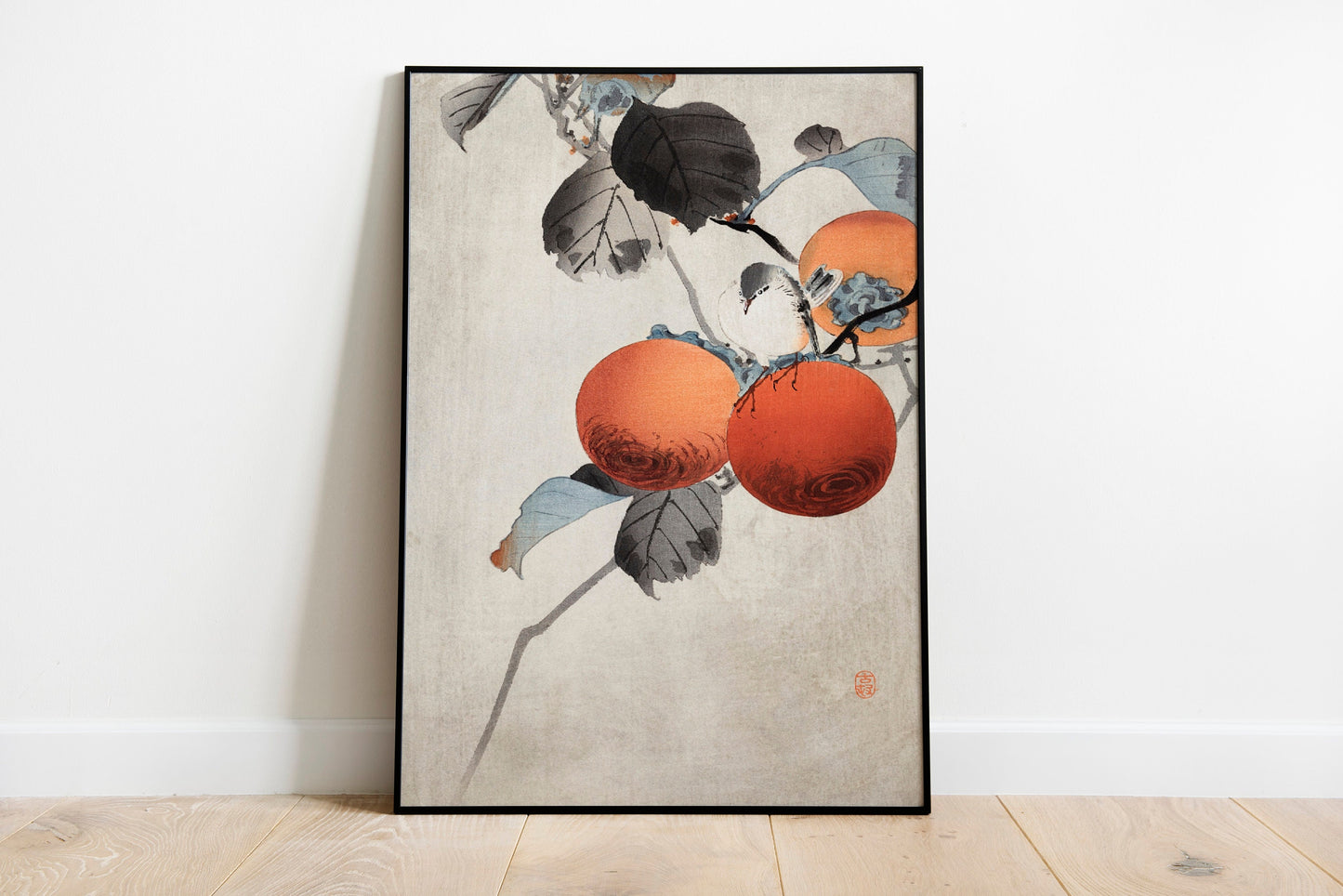 Persimmons by Ohara Koson Vintage Poster