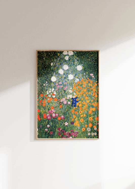 Gustav Klimt Flower Garden Print