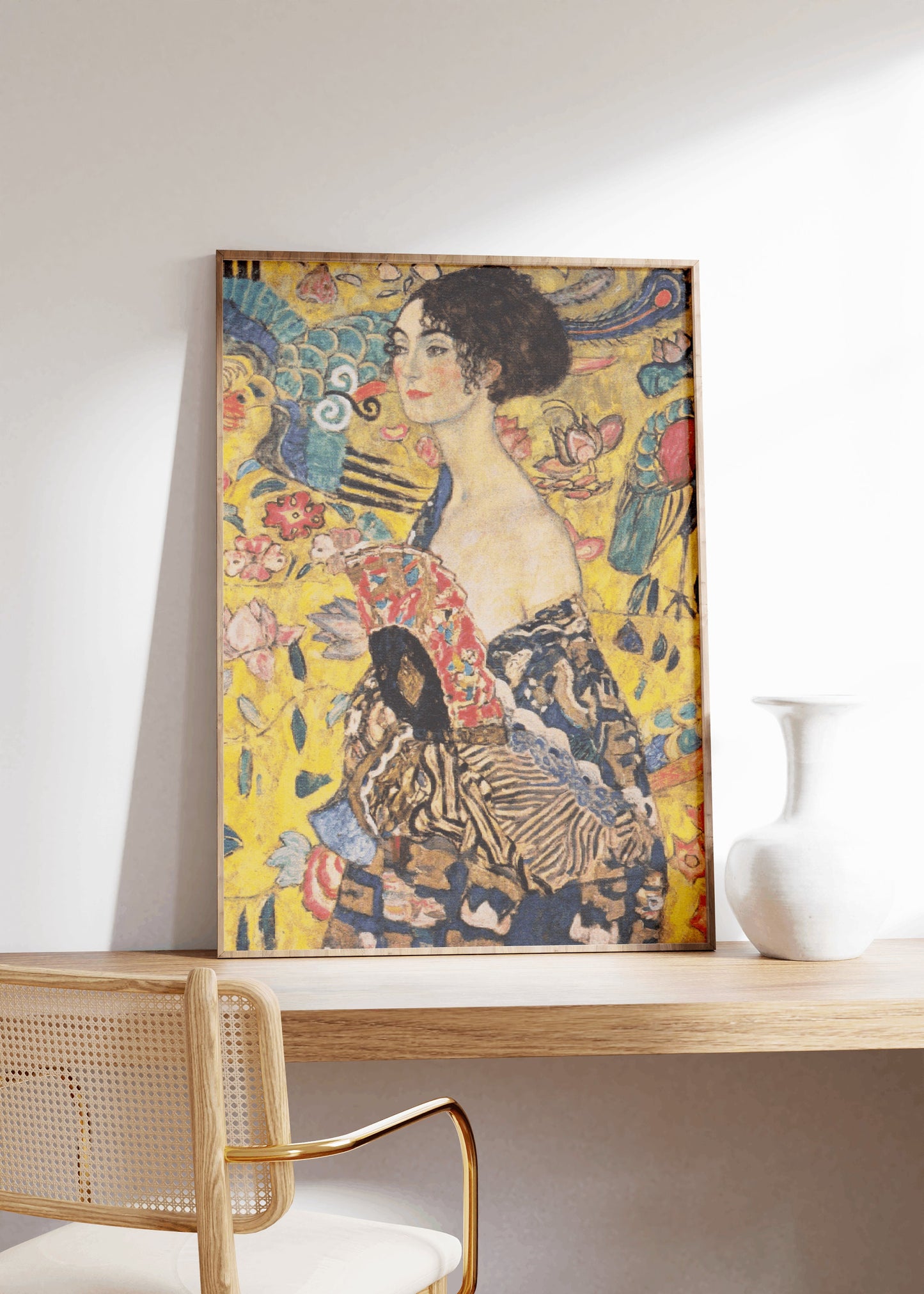 Gustav Klimt Lady with Fan Print