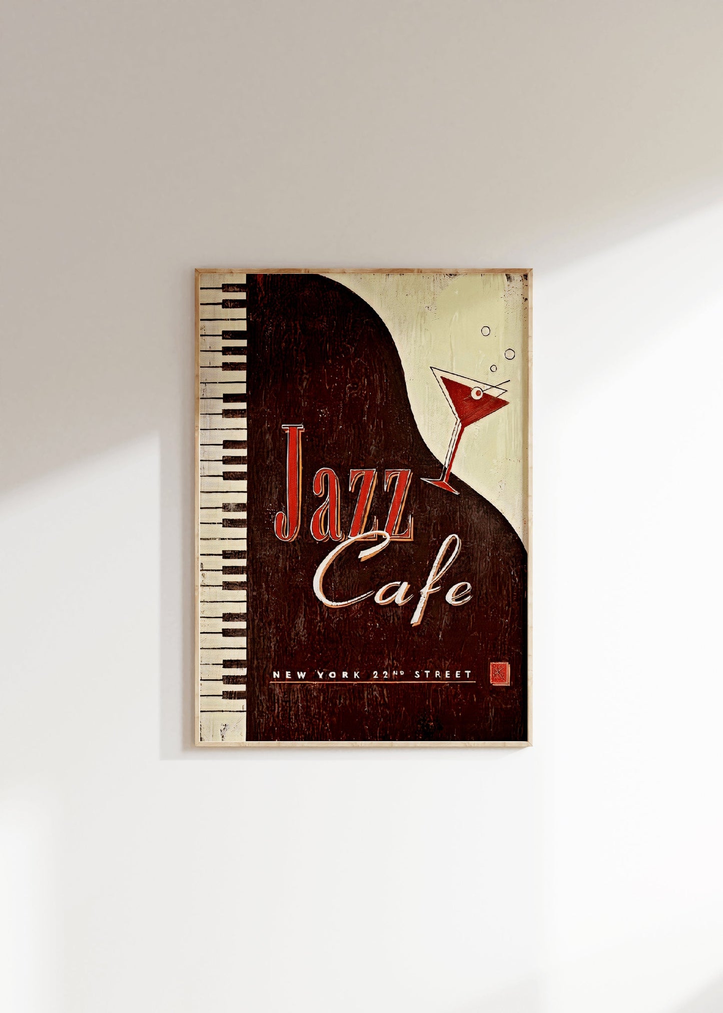 Jazz Cafe Cocktail Poster