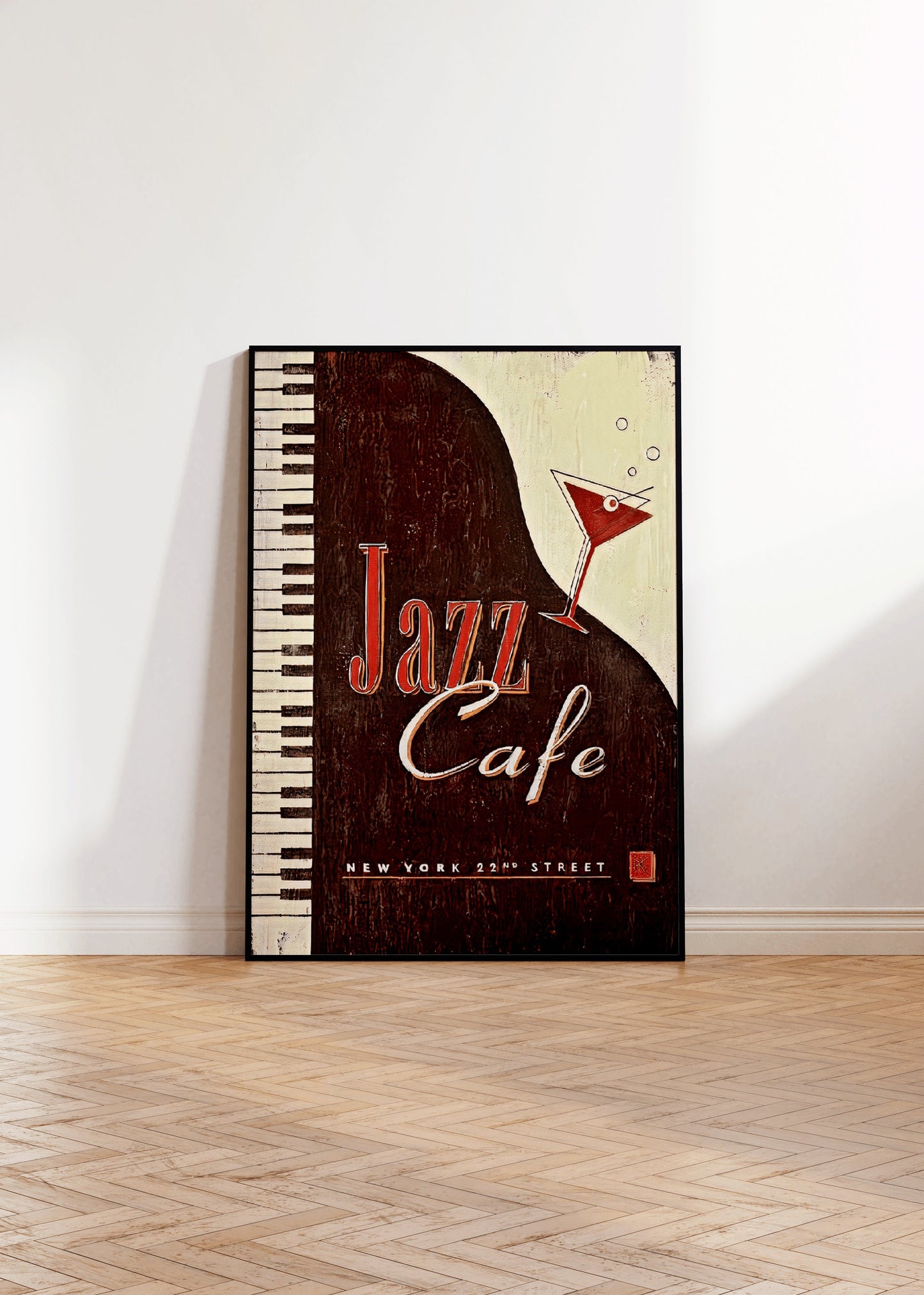 Jazz Cafe Cocktail Poster