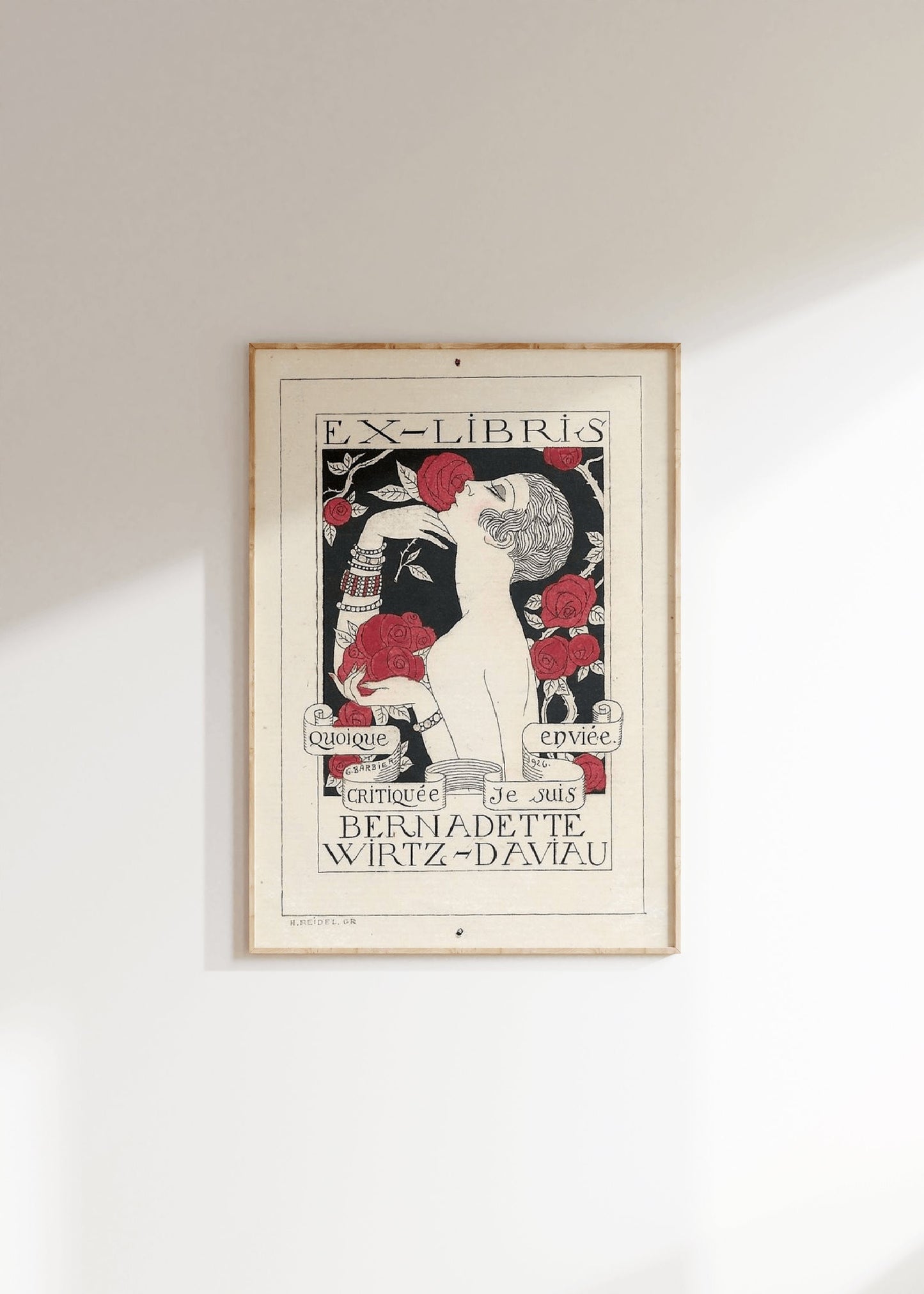 Ex-Libris by George Barbier Vintage Poster Print