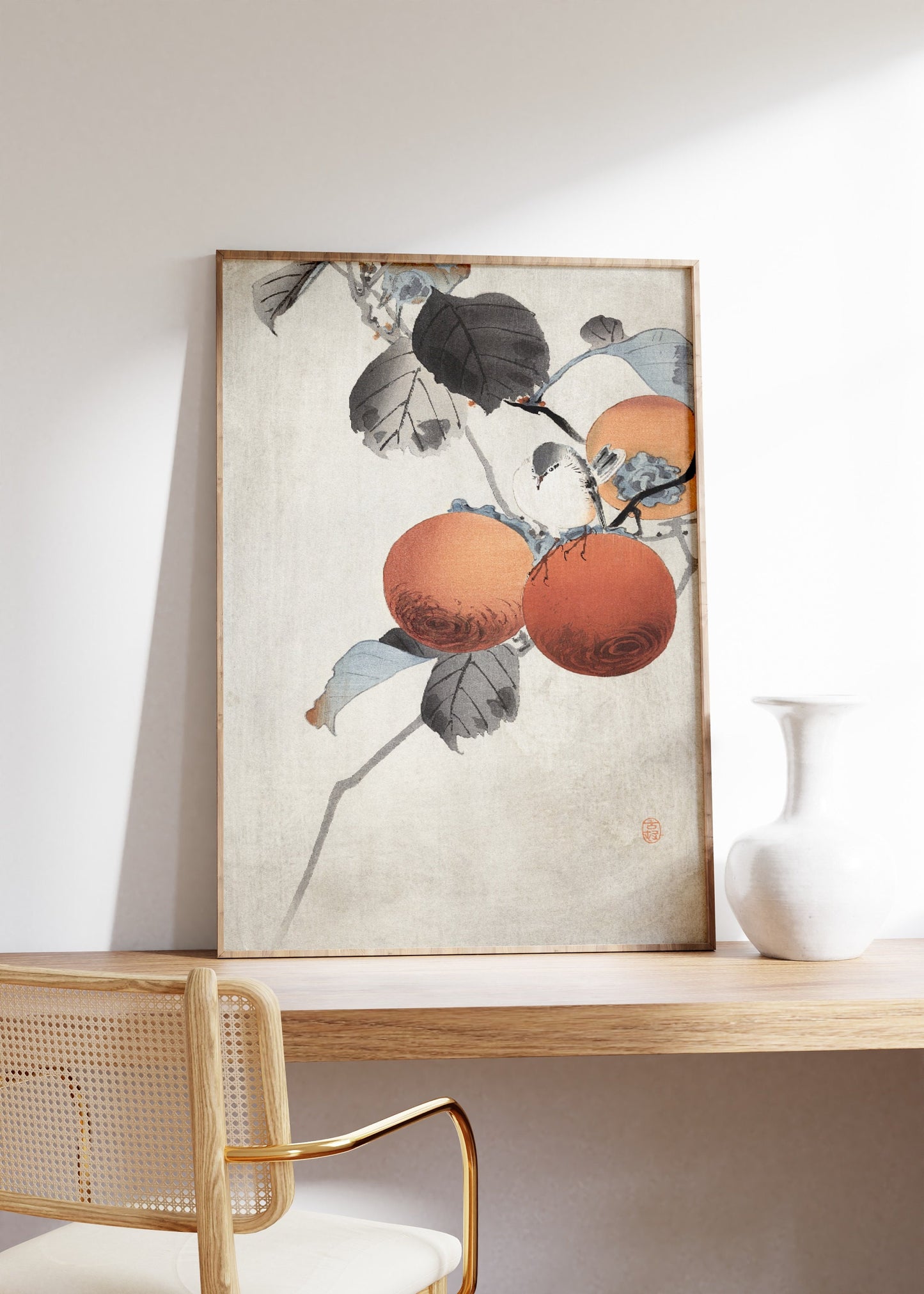 Persimmons by Ohara Koson Vintage Poster