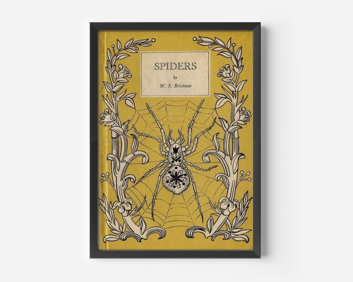 Spiders Old Book Cover Print, Spiders Poster