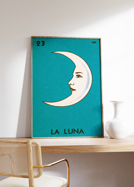 Vintage La Luna Spanish Moon Print