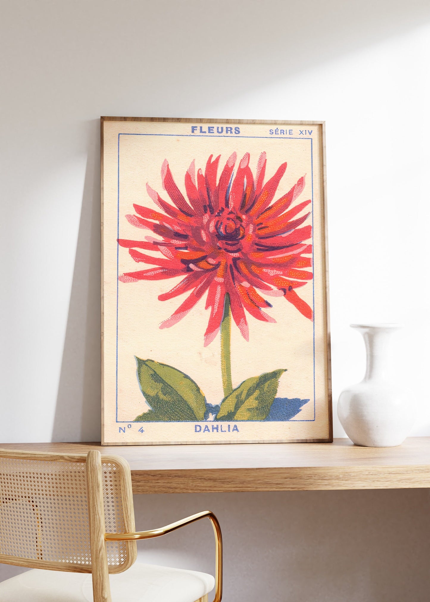 Fleurs Vintage Print, Floral Poster