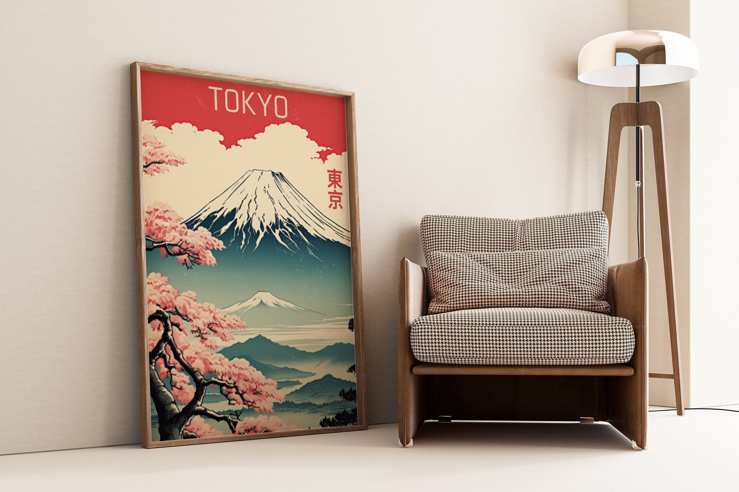 Tokyo Travel Poster, Mount Fuji Art