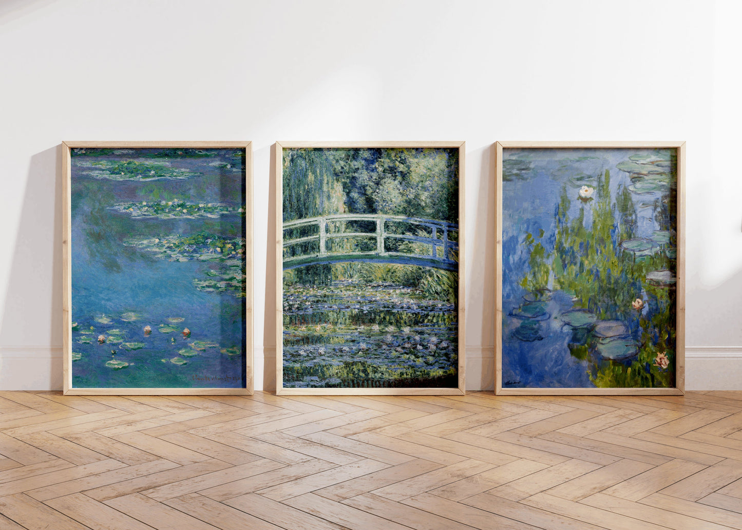 Set of 3 Claude Monet Water Lilies Poster