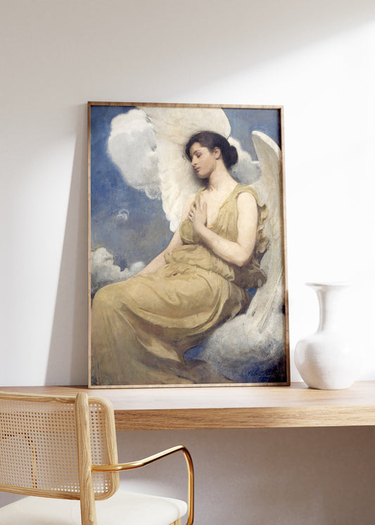 Winged Figure by Abbott Handerson Thayer Vintage Poster Print