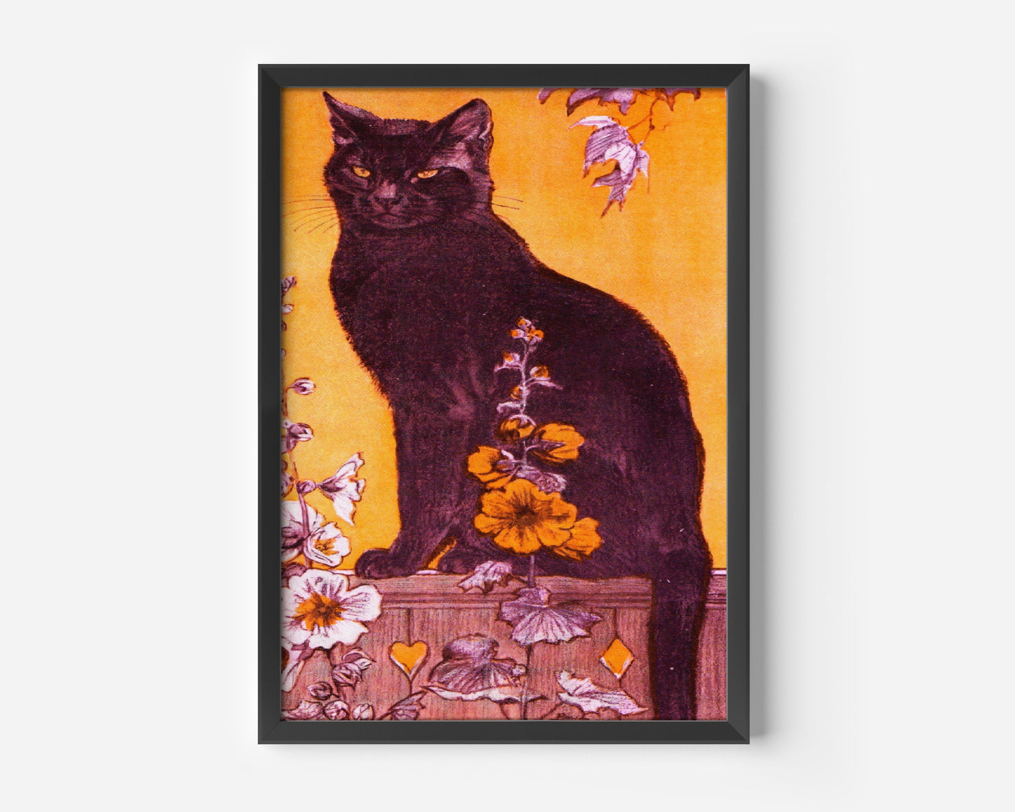 Autumn Cat Halloween Poster