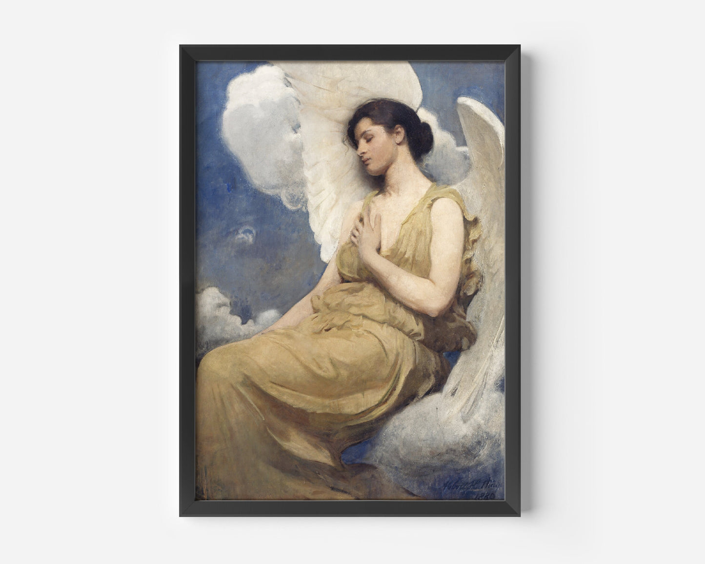 Winged Figure by Abbott Handerson Thayer Vintage Poster Print