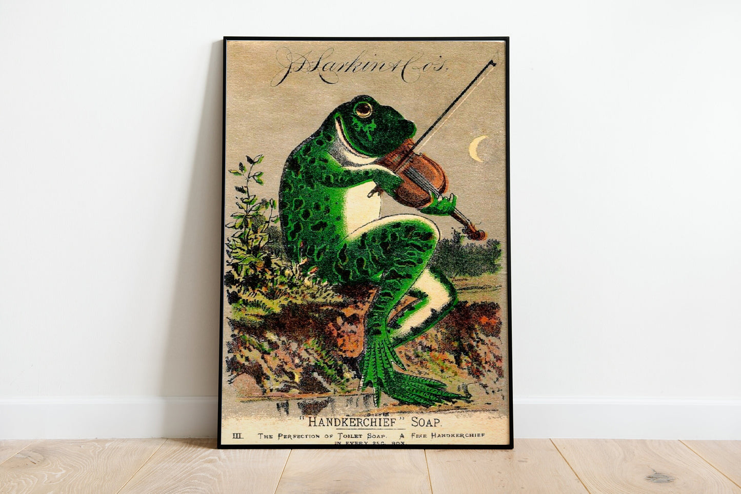 Set Of 3 Vintage Frog Prints, Frog Playing Banjo, Frog Chorus