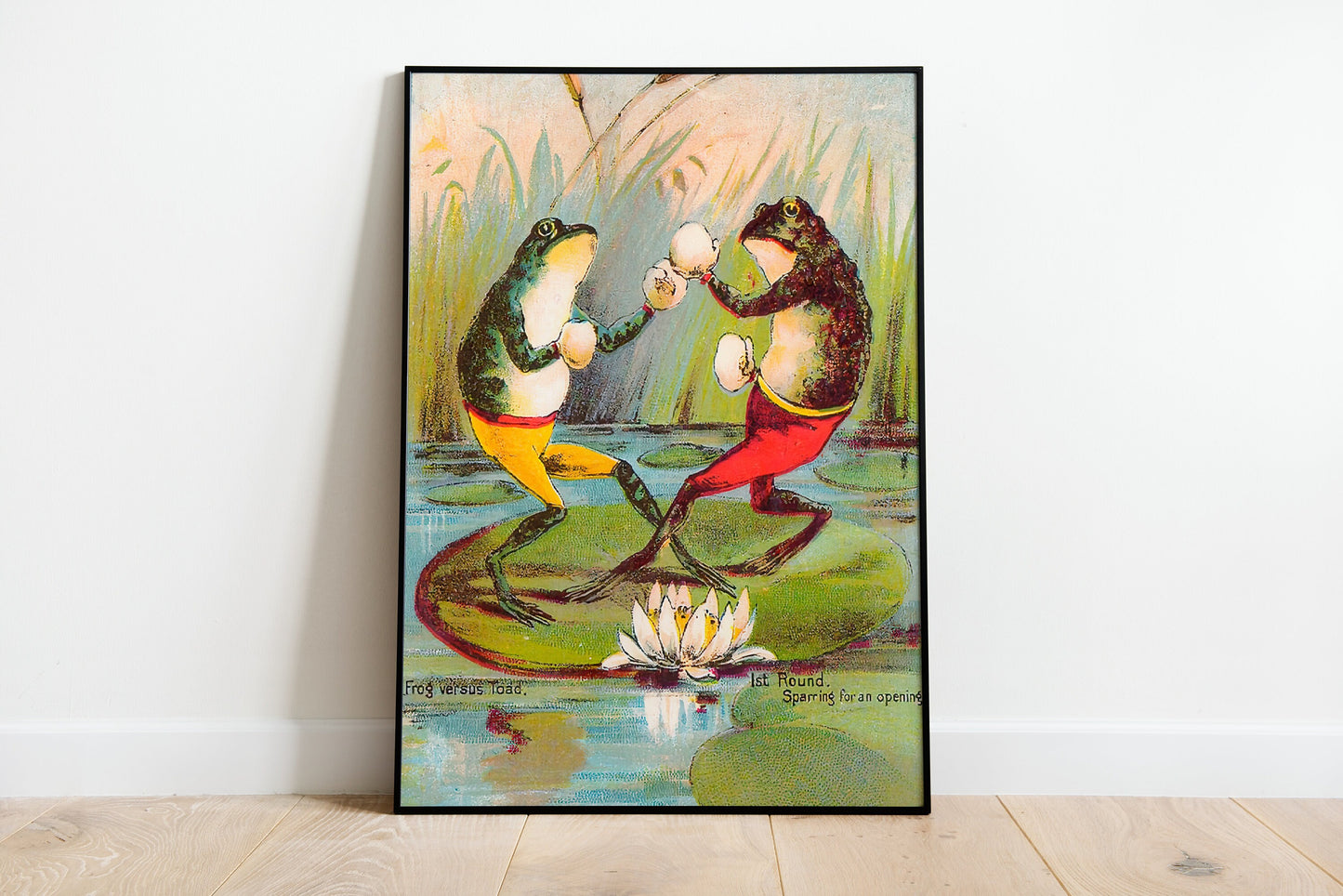 Set Of 3 Vintage Frog Prints, Vintage Japanese Wall Art