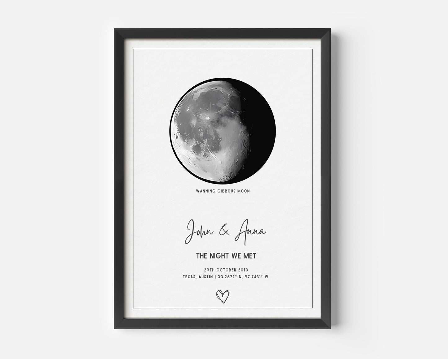 Custom Moon Phase Poster