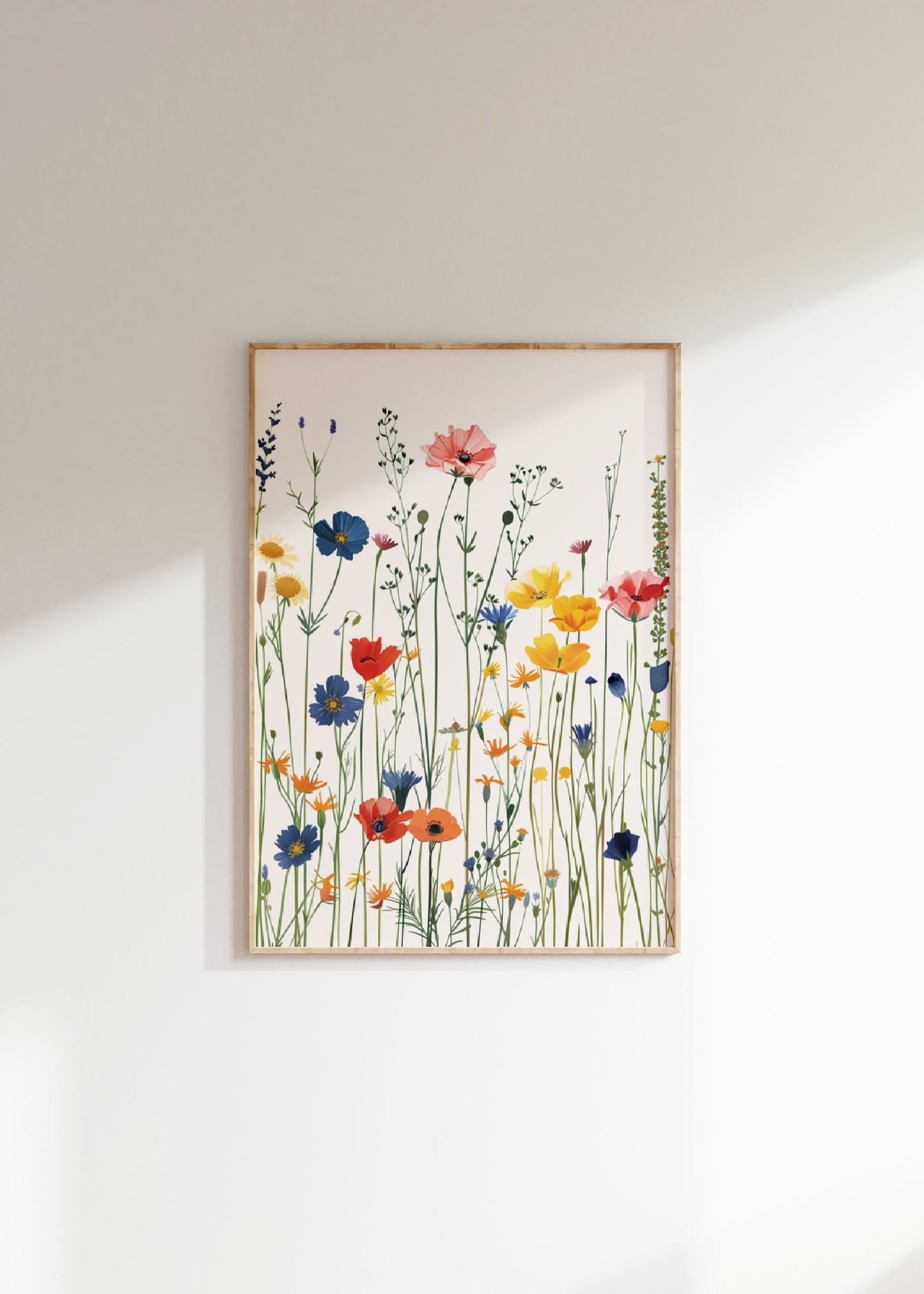 Wildflowers Floral Watercolor Print Set Of 3