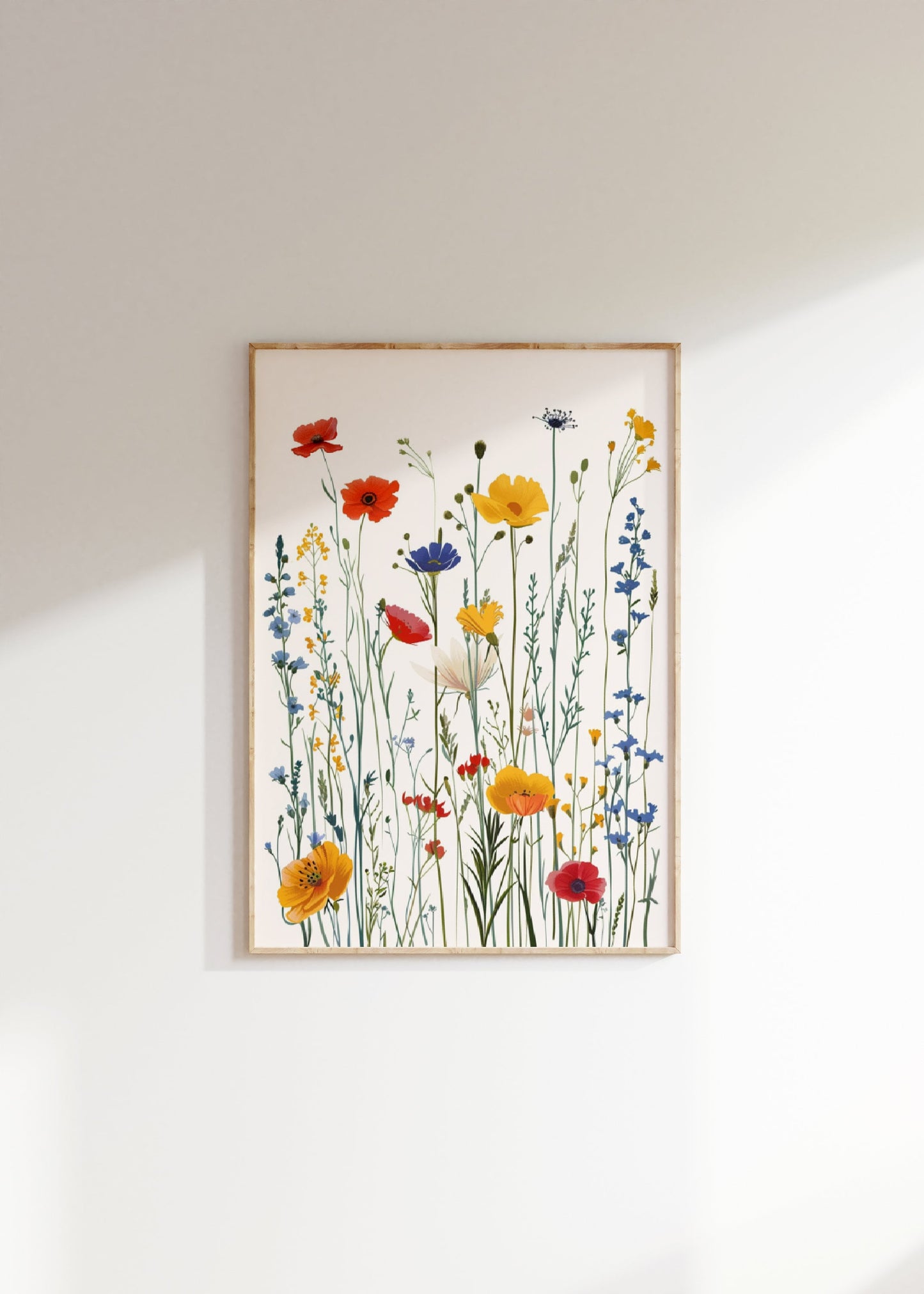 Wildflowers Floral Watercolor Print Set Of 3