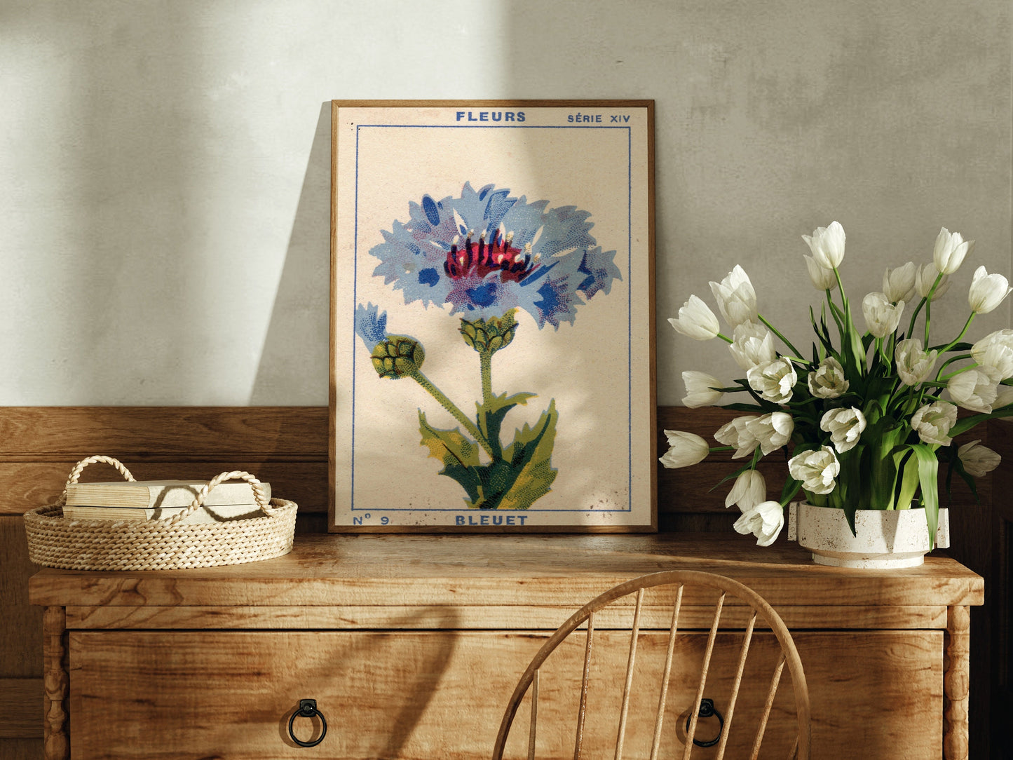 French Floral Watercolor Print Set Of 3