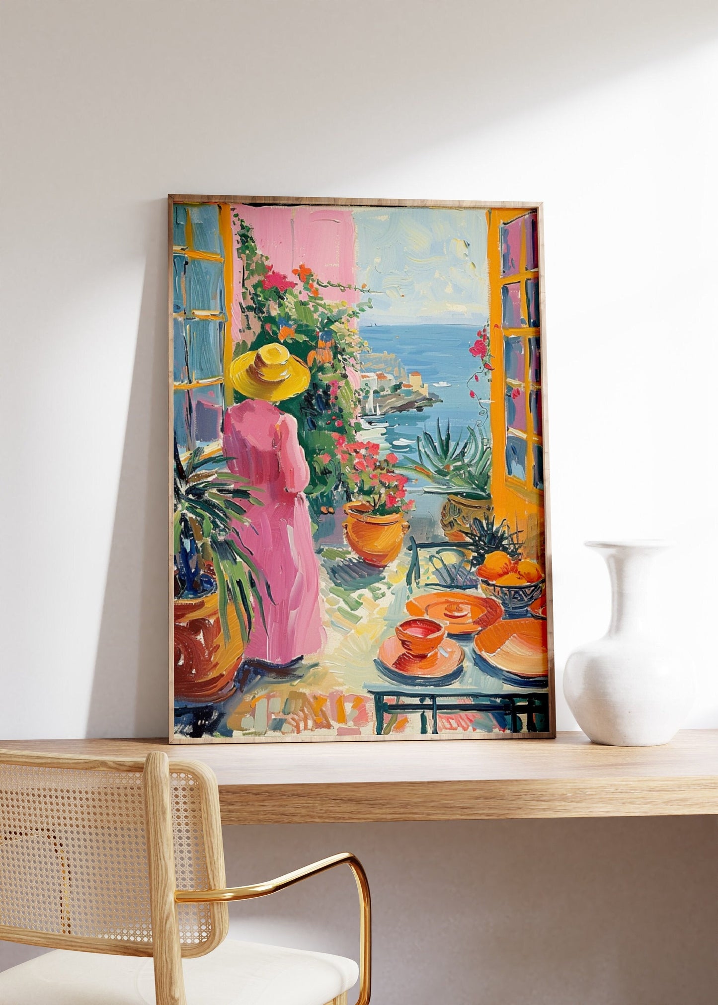 Matisse Style French Riviera Poster Print