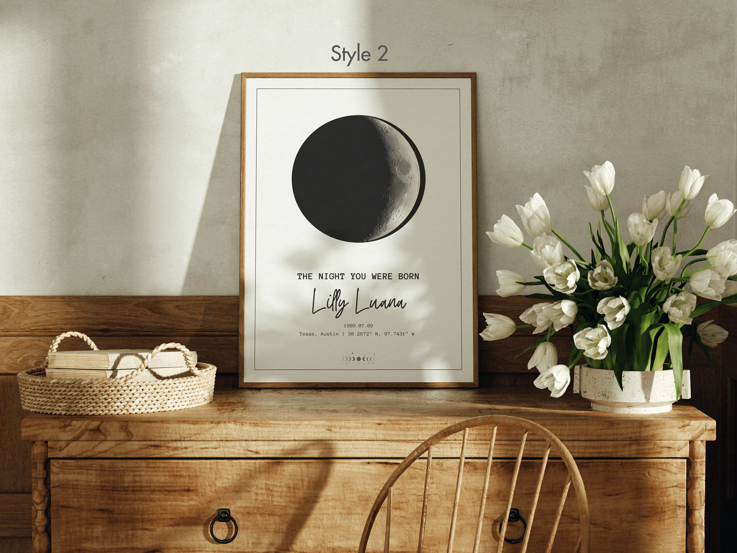 Custom Moon Phase Poster