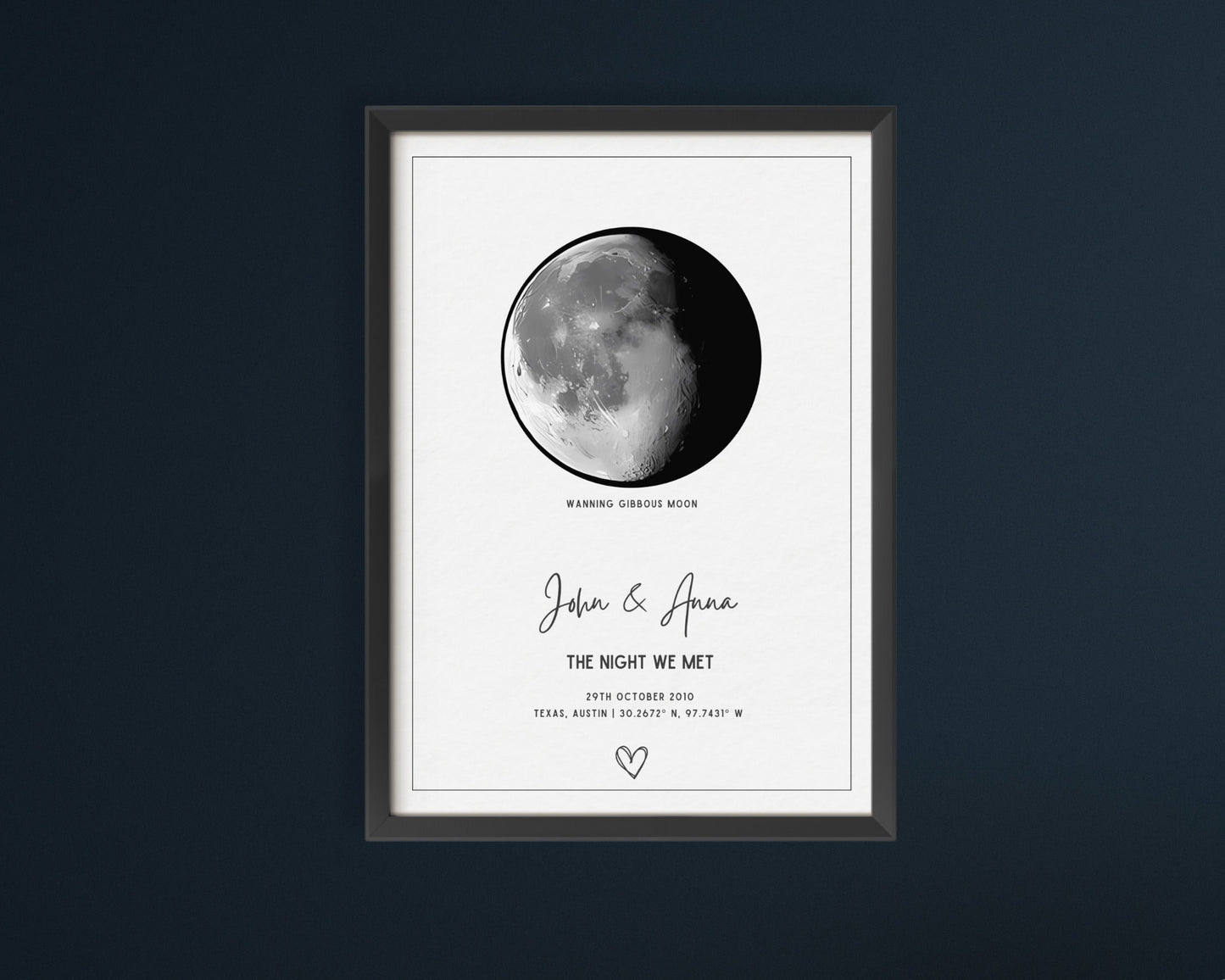 Custom Moon Phase Poster