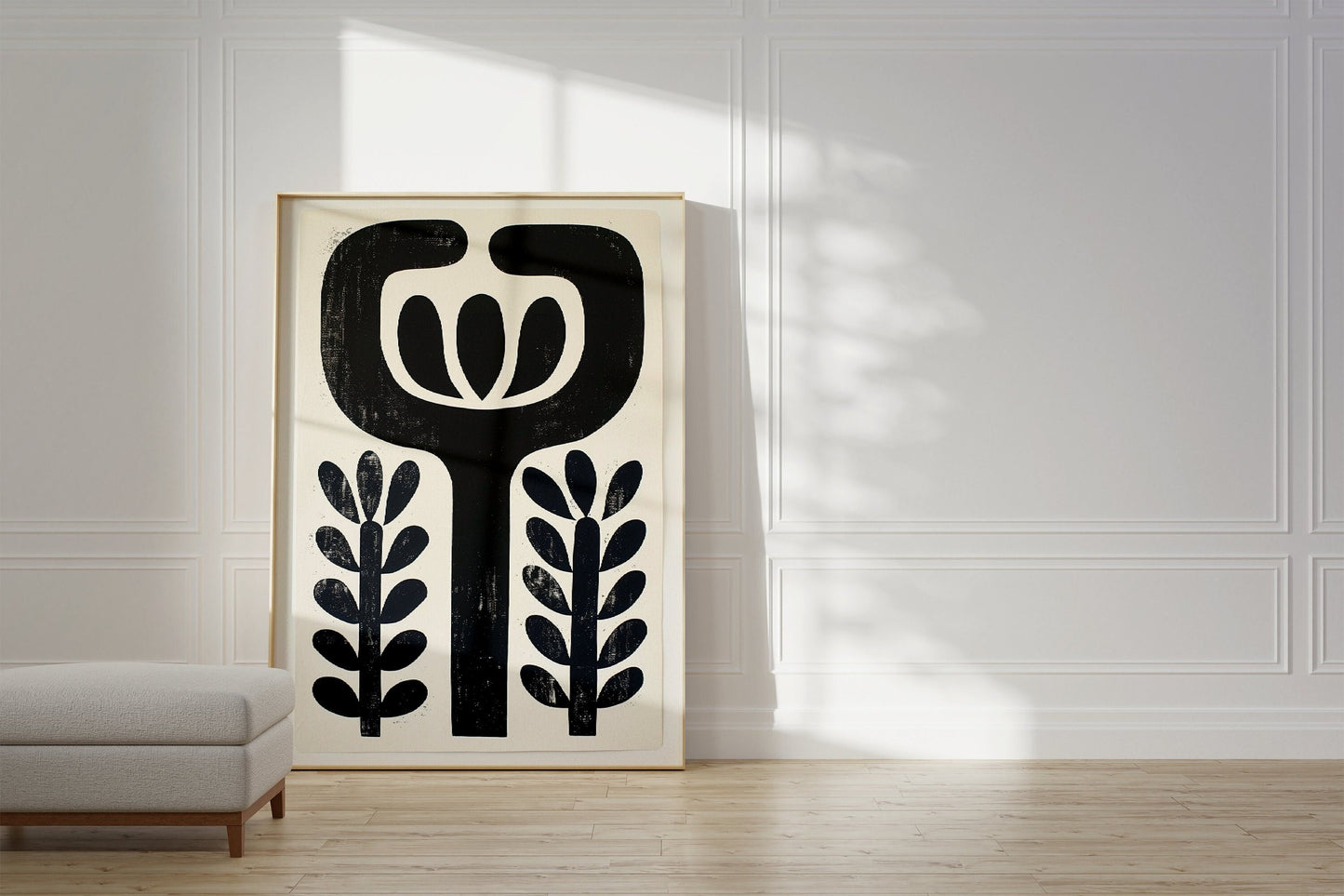 Abstract Scandinavian Folk Print