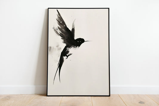 Watercolour Ink Swallow Print, Swallow Poster