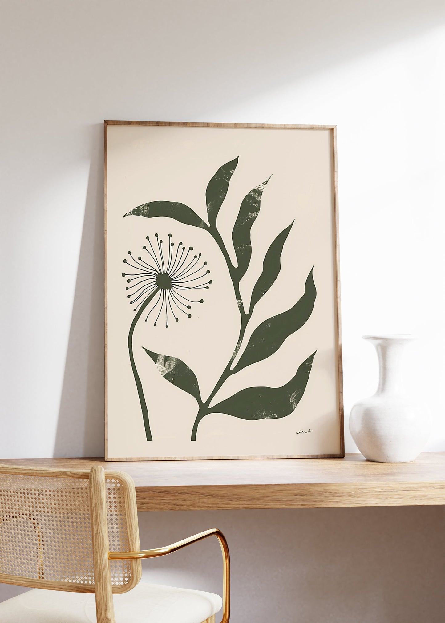 Abstract Floral Poster