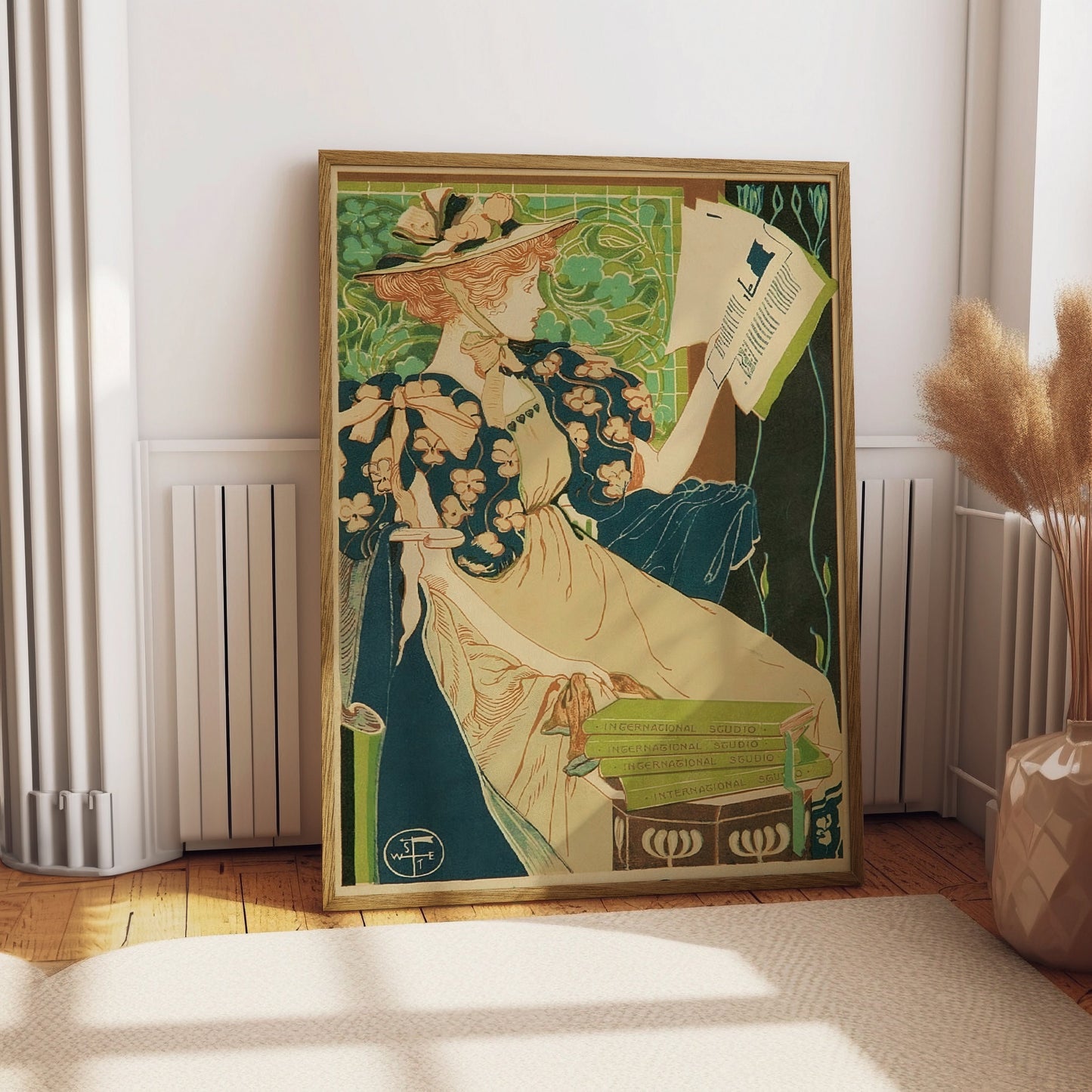 Woman Reading International Studio Poster