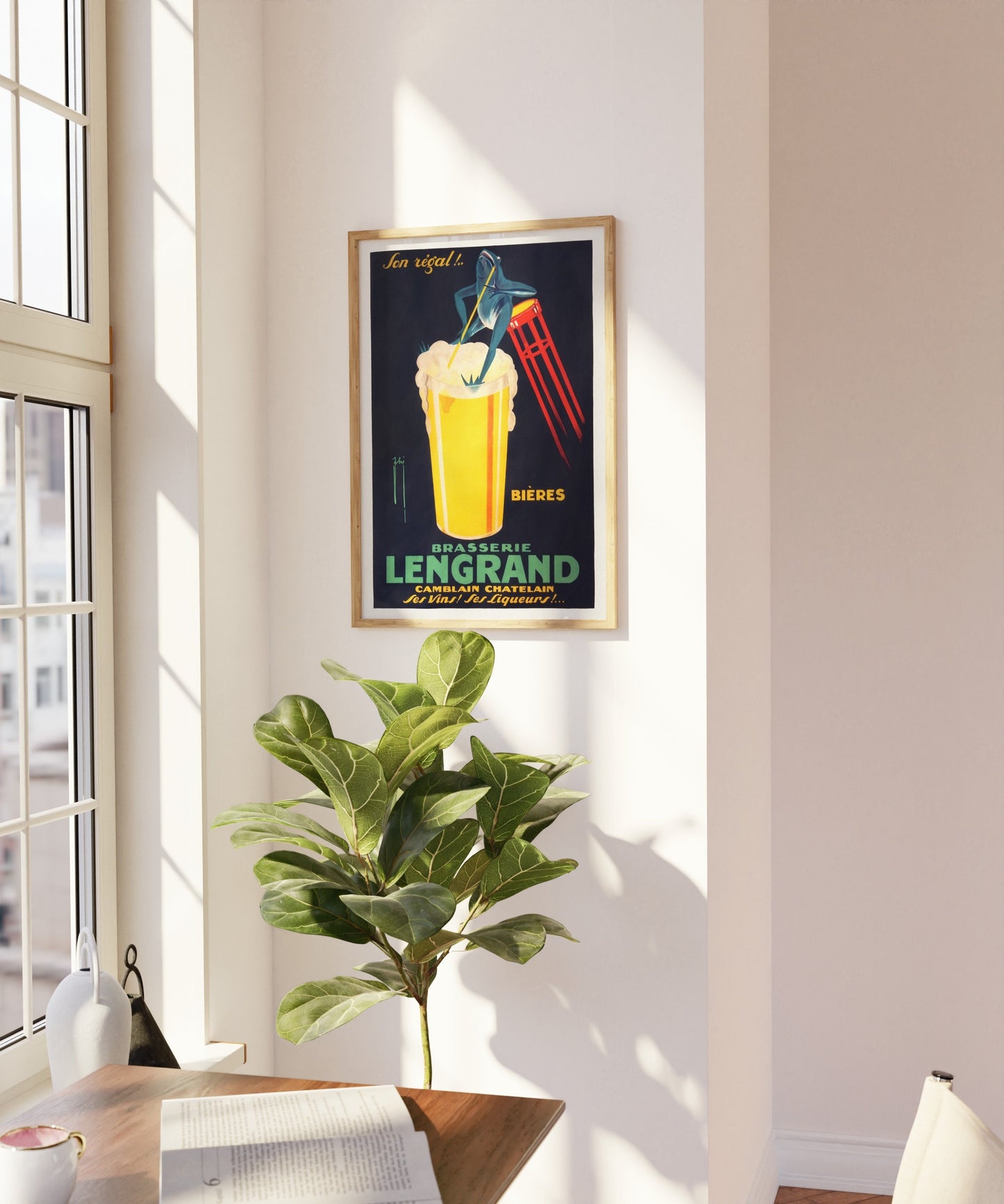 French Cocktail Bar Poster