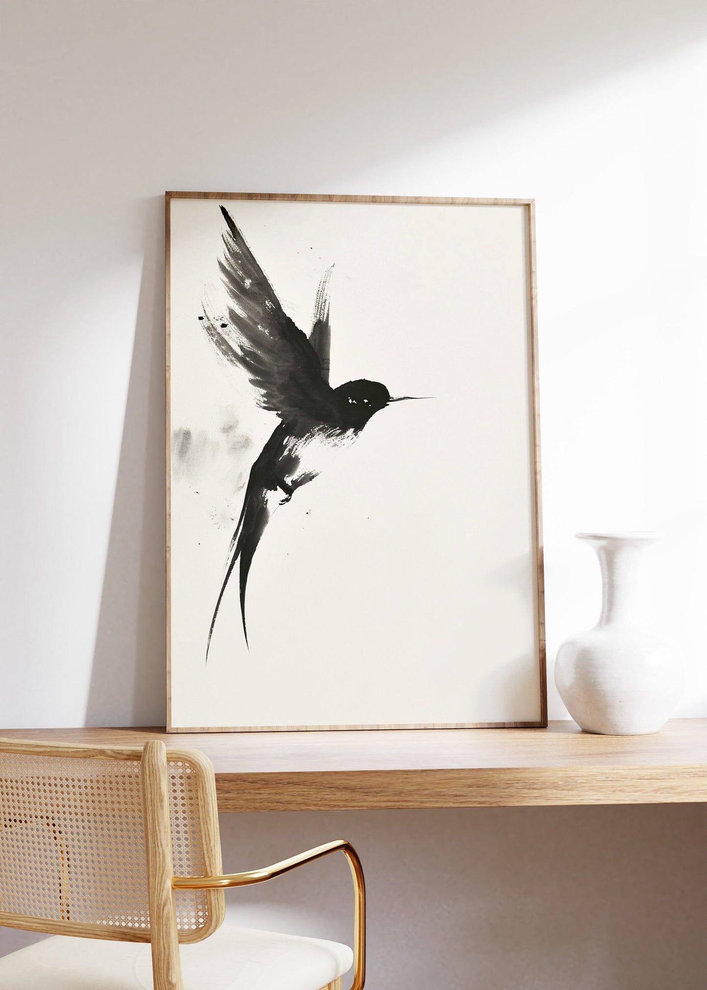 Watercolour Ink Swallow Print, Swallow Poster