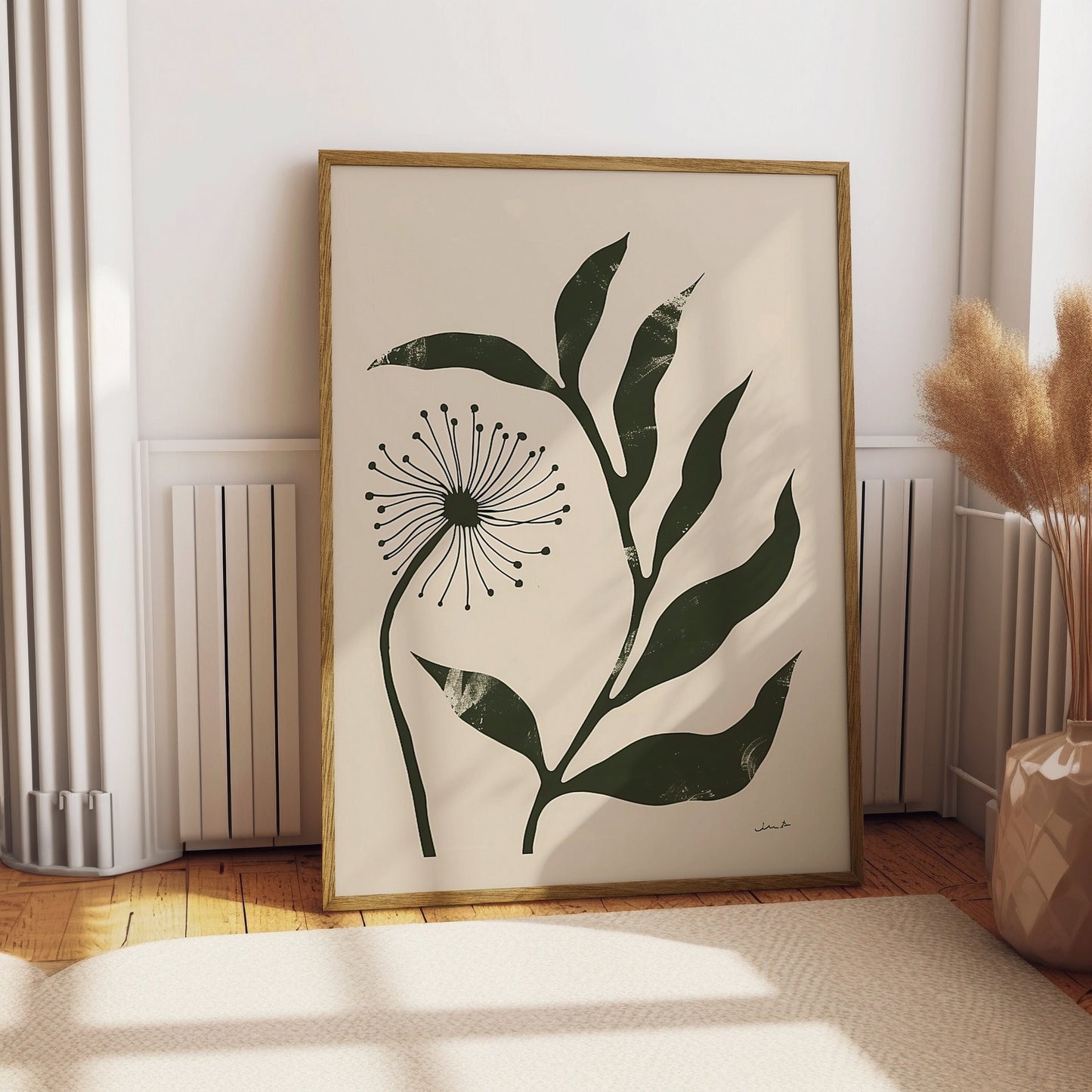 Abstract Floral Poster