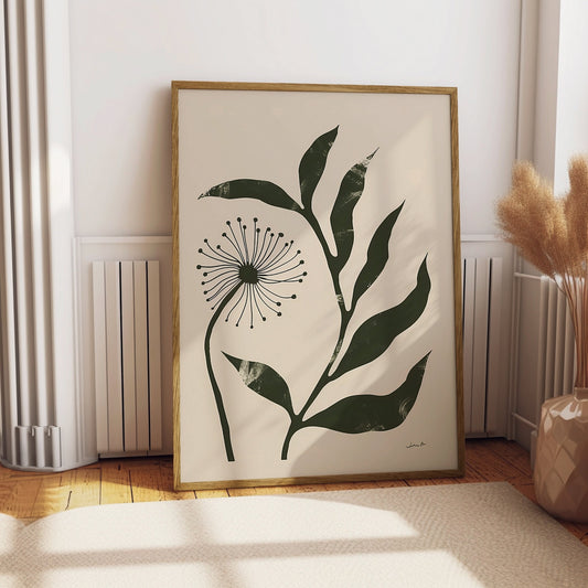 Abstract Floral Poster