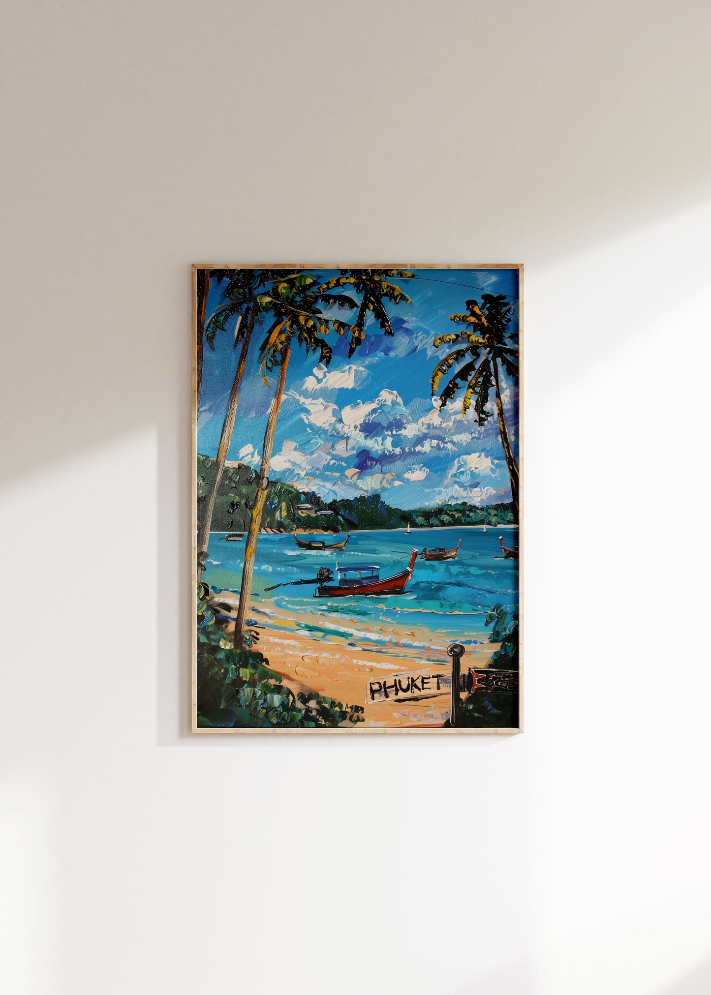 Phuket Travel Poster, Thailand Landscape Wall Art