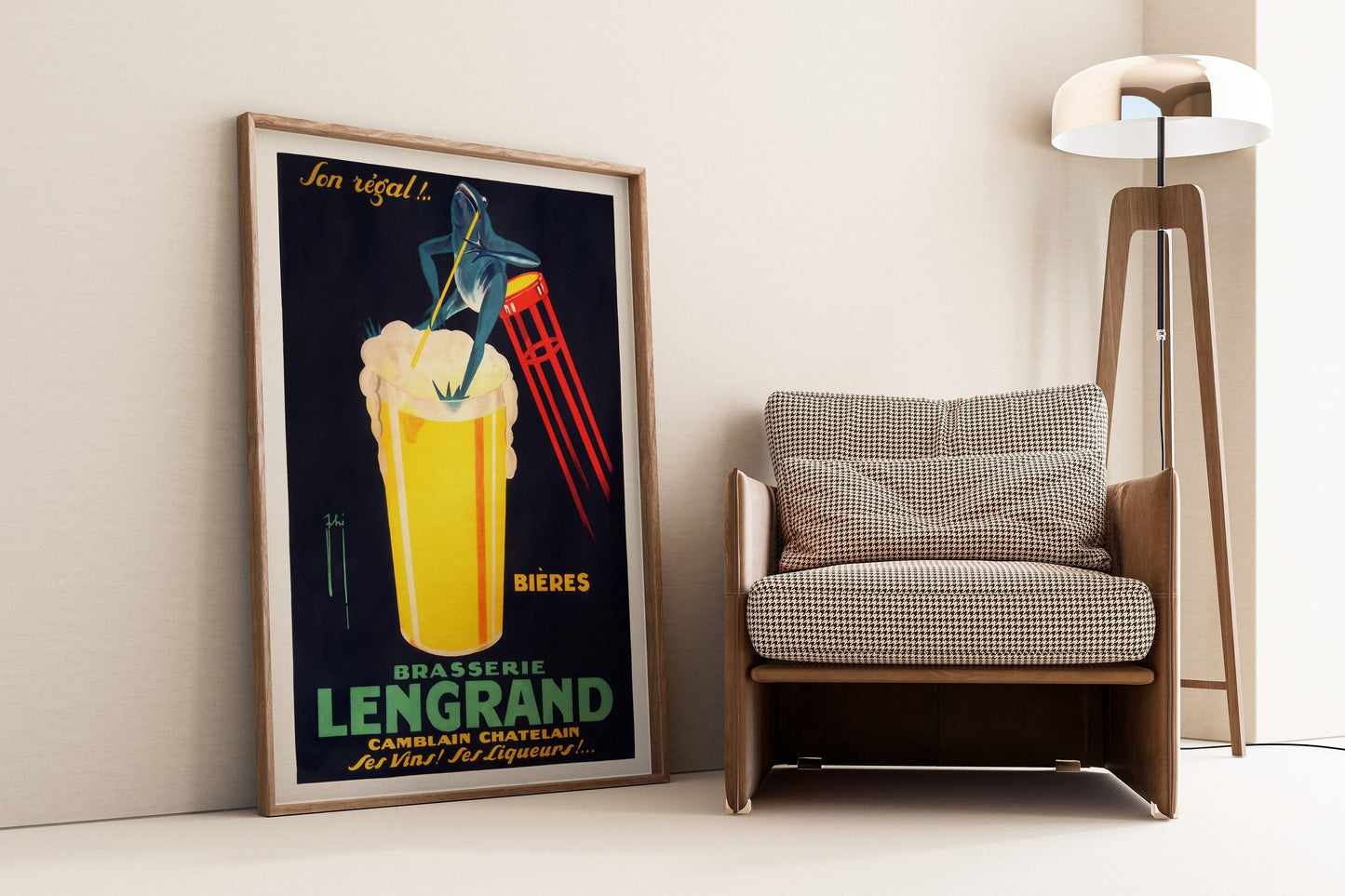 French Cocktail Bar Poster