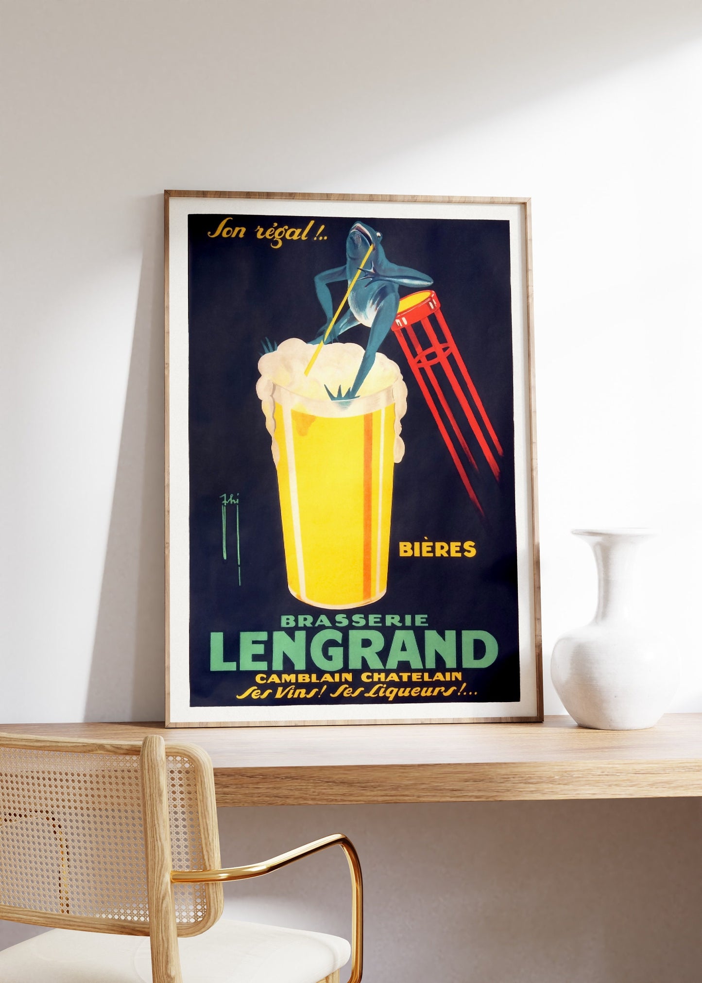 French Cocktail Bar Poster