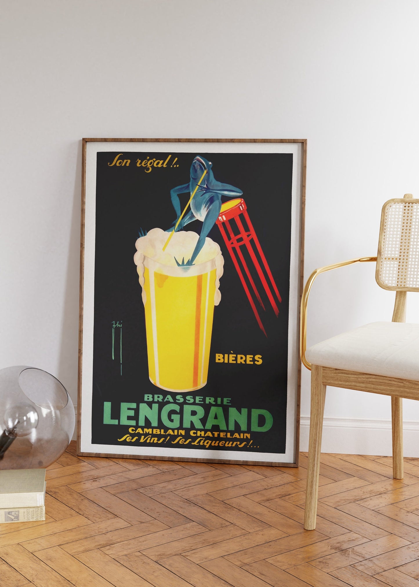 French Cocktail Bar Poster