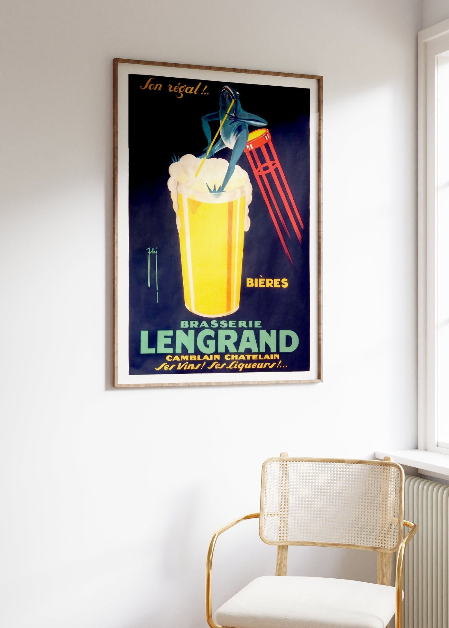 French Cocktail Bar Poster