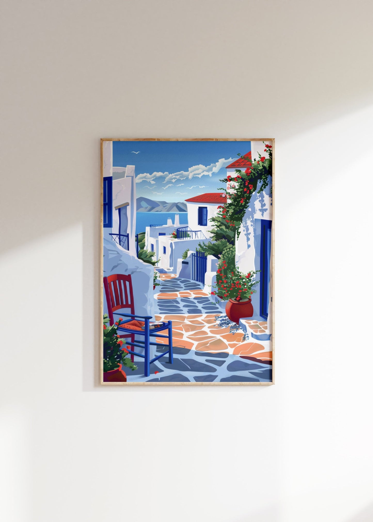 Greek Village Print Set Of 3