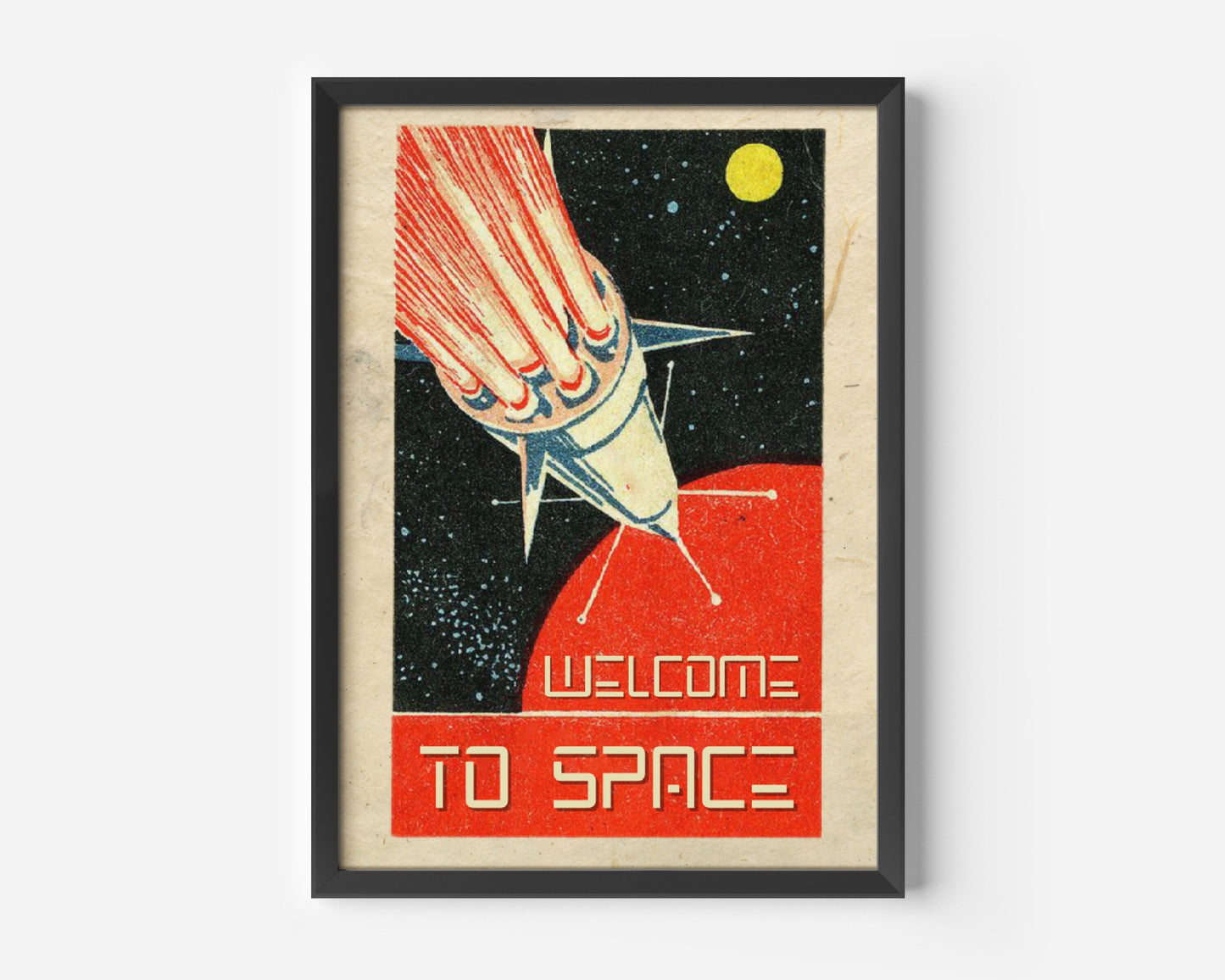 Welcome To Space Travel Vintage Poster