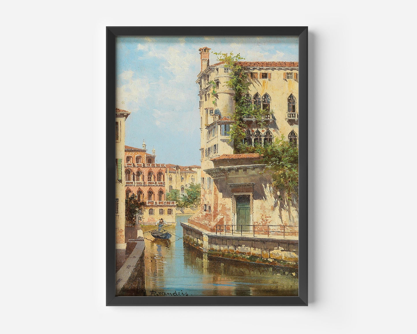 Antonietta Brandeis - Canal in Venice Poster