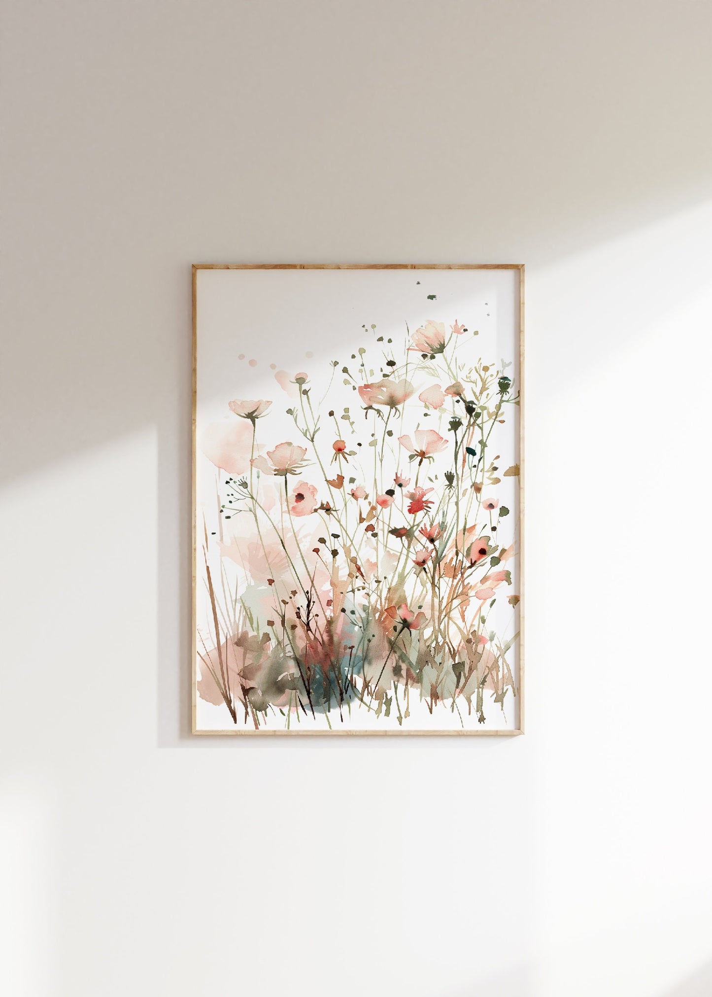 Wildflowers Floral Watercolor Print Set Of 3