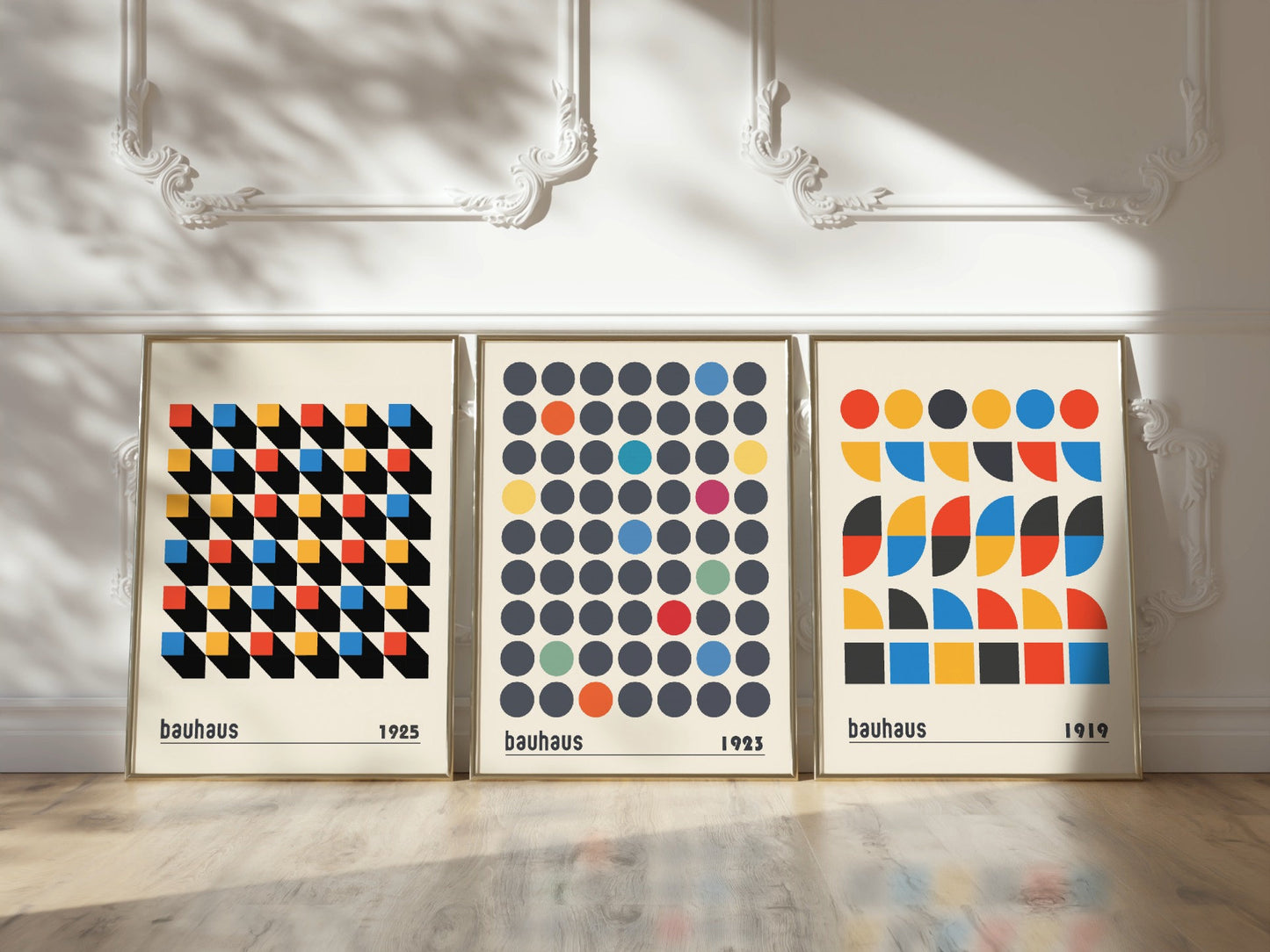 Set of 3 Bauhaus Poster, Vintage Bauhaus Print,