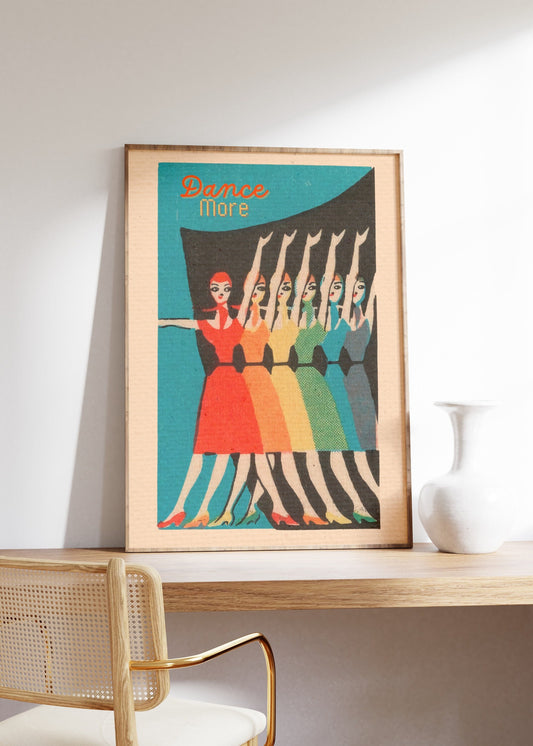 Vintage Dancer Print, Dancer Poster