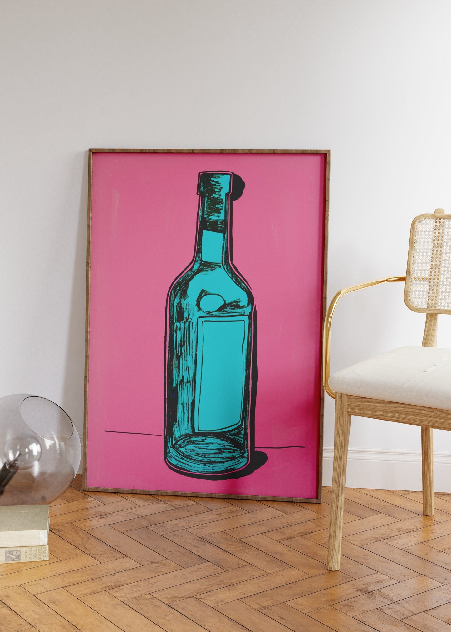 Alcohol Bottle Poster