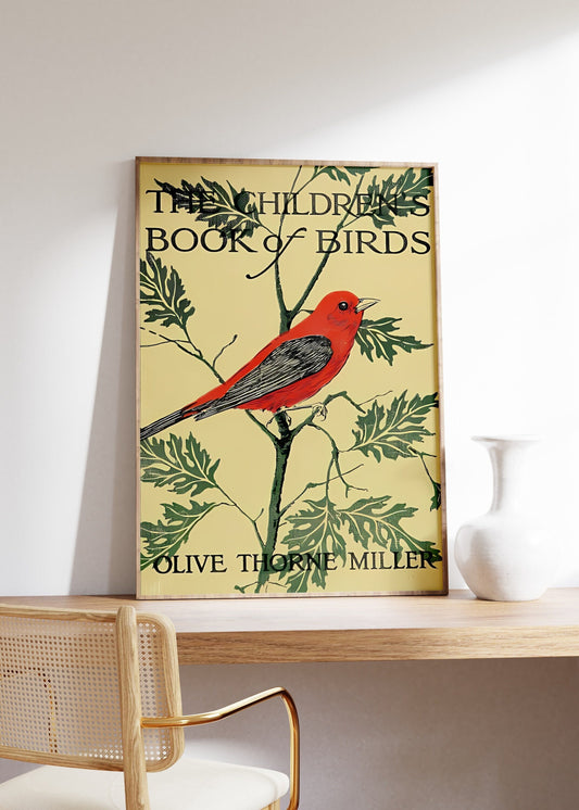 Vintage Birds Book Print, Birds Poster