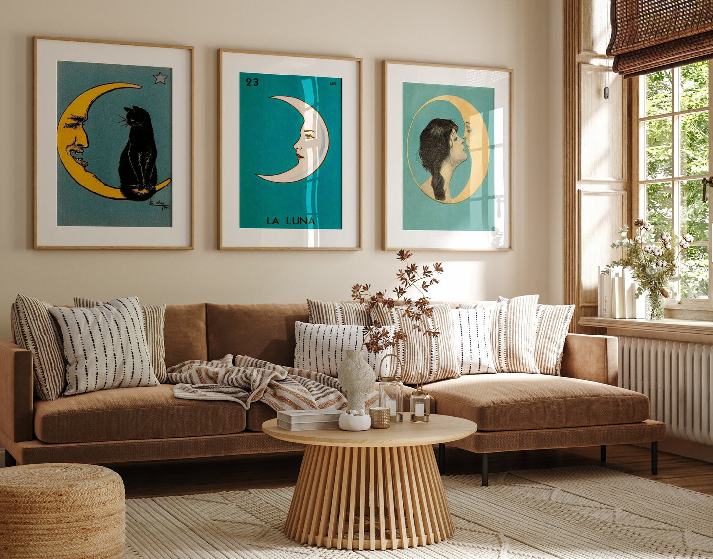 Set Of 3 Moon Poster, La Luna Spanish Moon Print