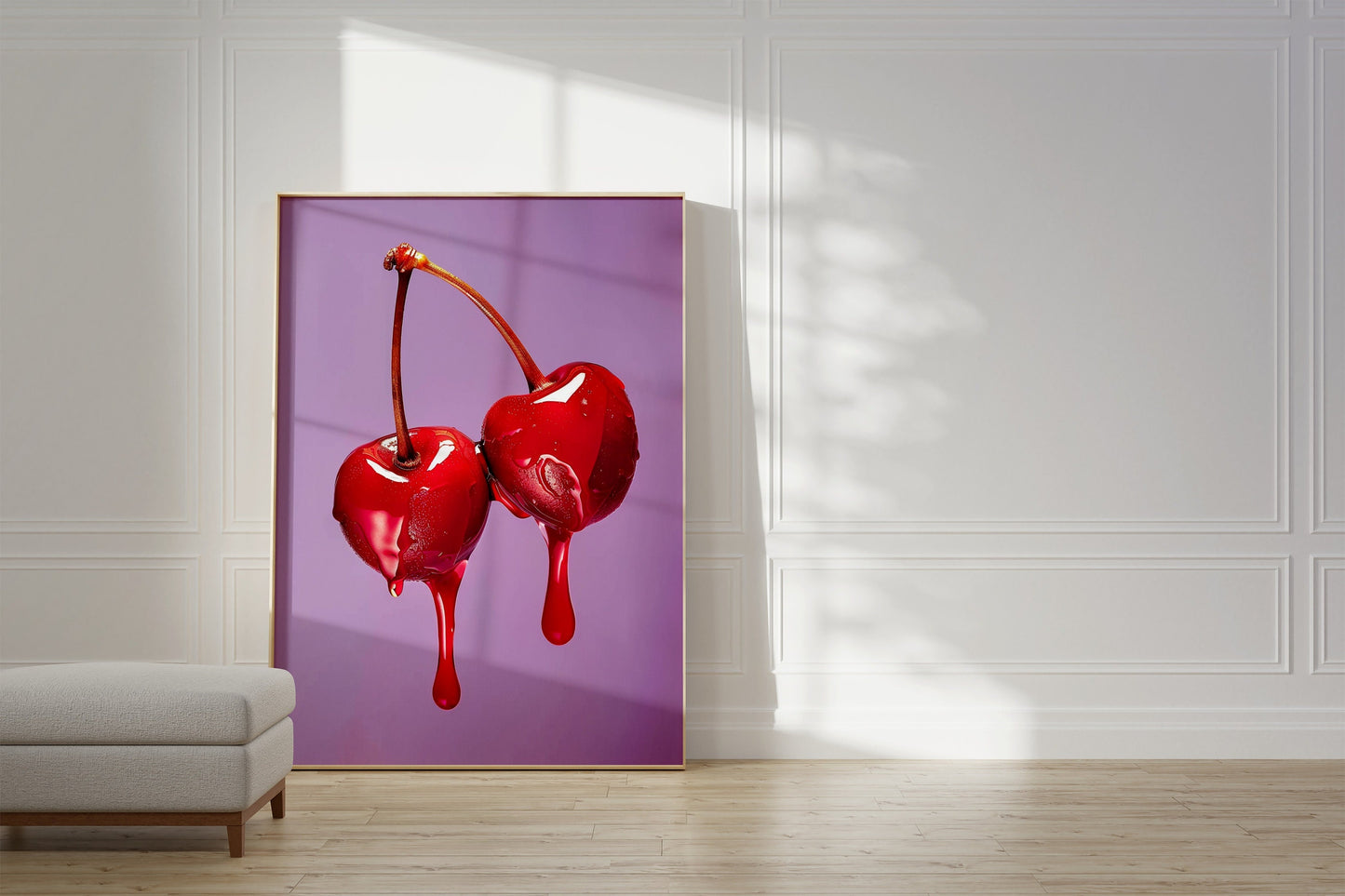 Trendy Cherry Print, Cherries Poster,