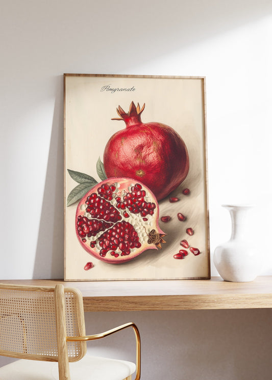 Vintage Pomegranate Poster