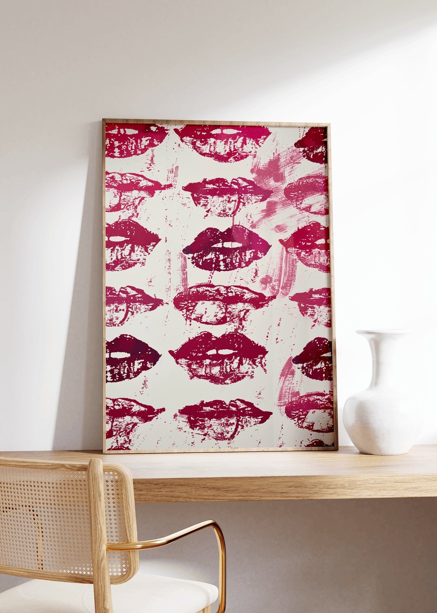 Lipstick Kisses Poster