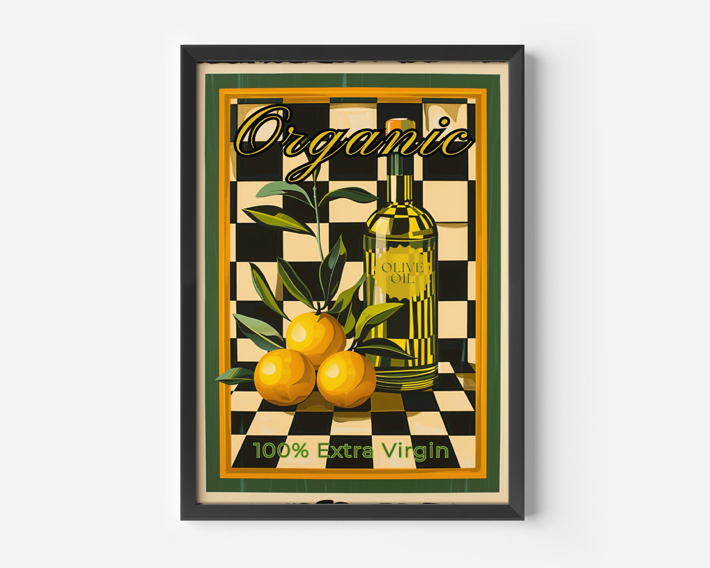 Vintage Olive Oil Poster